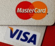 Image: MasterCard and VISA credit cards are seen in this illustrative photograph taken in Hong Kong
