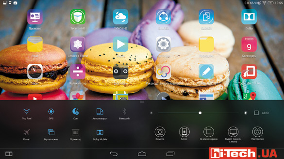 Lenovo Yoga Tablet 2 Pro особенности интерфейса