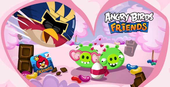 Angry Birds Friends на день Святого Валентина