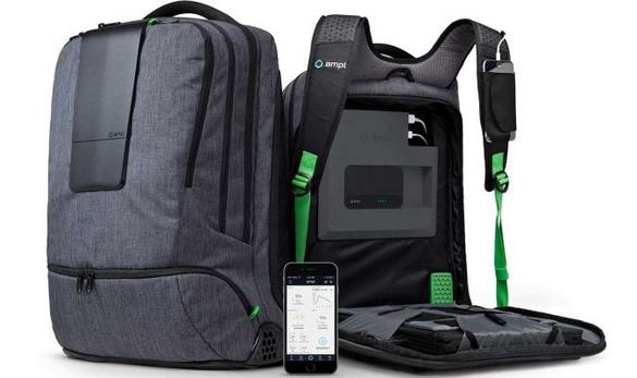 AMPL Labs SmartBackpack With Laptop And USB Charger