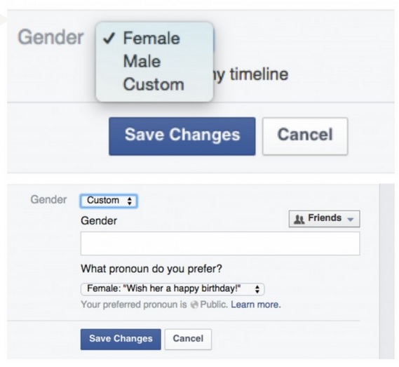 gender facebook