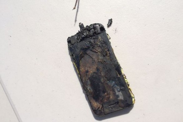 iphone 5c burning 1