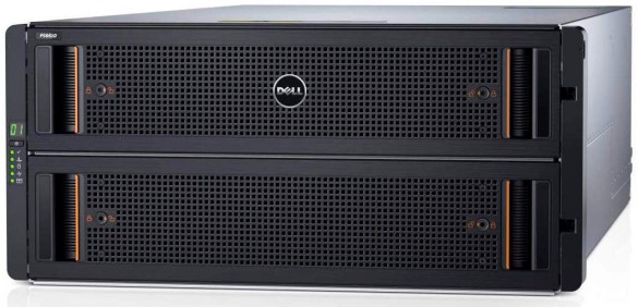 Dell Storage PS6610 high-performance storage array, 5U with 84 HDDs.