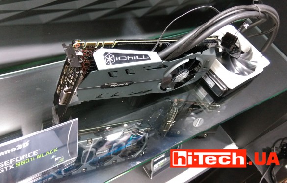 Видеокарта GeForce GTX 980Ti серии iChill с гибридными системами охлаждения Accelero Hybrid S