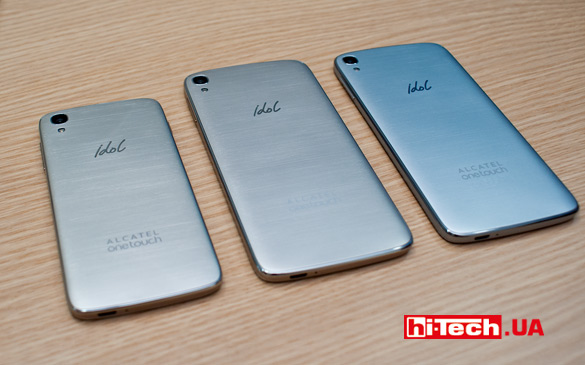 4,7-дюймовый и пара 5,5-дюймовых смартфонов ALCATEL ONETOUCH IDOL 3