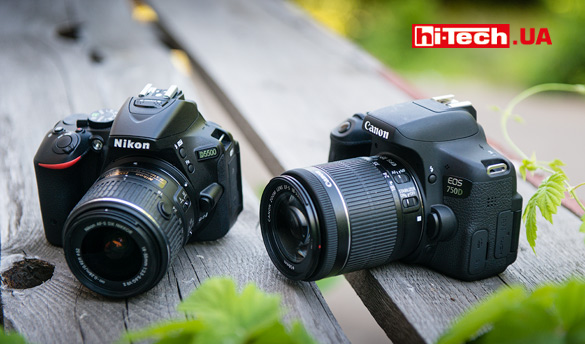 Фотокамеры Canon EOS 750D и Nikon D5500
