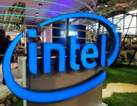 Intel logo booth