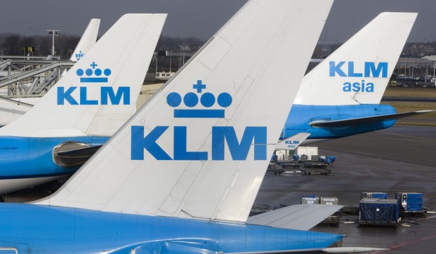 SCHIPHOL - KLM vliegtuigen op luchthaven Schiphol. <a href=