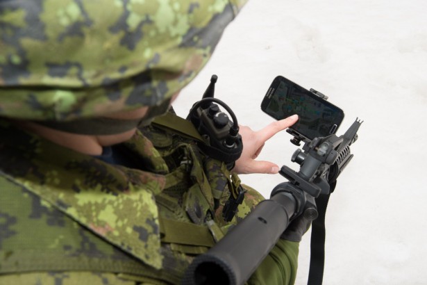 TECC 3 Blue Force Tracking Demonstration. A demonstration of technology for blue force tracking was held in Toronto in co-operation with DRDC Ottawa Reserach Centre to demonstrate to interoperability of various devices such as smart phones, mobile ad-hoc networks, heads up displays, UAV drones. <a href=