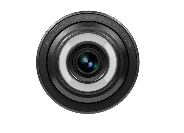 Объектив Canon EF-M 28mm f/3.5 Macro IS STM со вспышкой