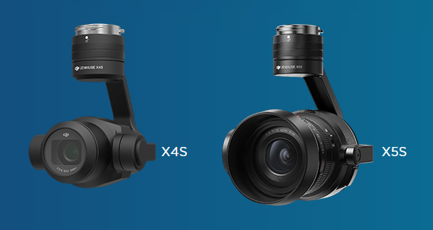 Камеры Zenmuse X4S и Zenmuse X5S