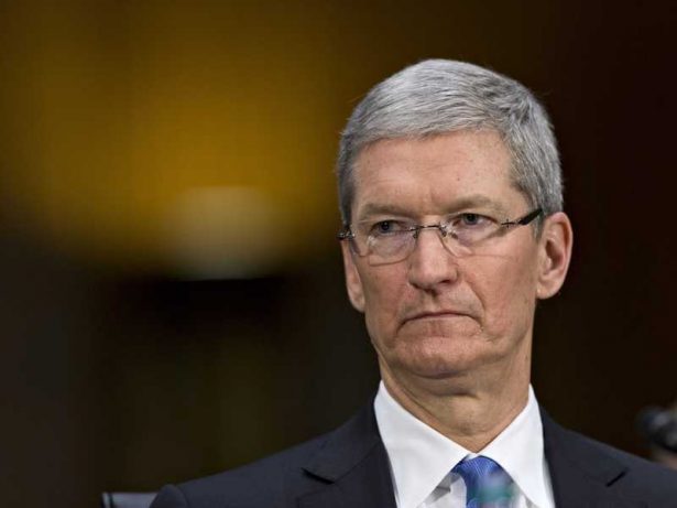 angry tim cook against trump