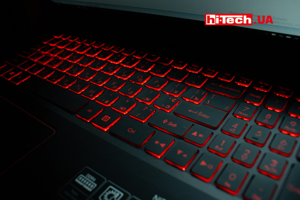 Подсветка клавиатуры ноутбука Acer Nitro 5 2018 года
