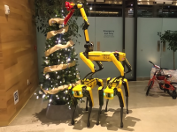 Boston Dynamics spot christmas three 2022